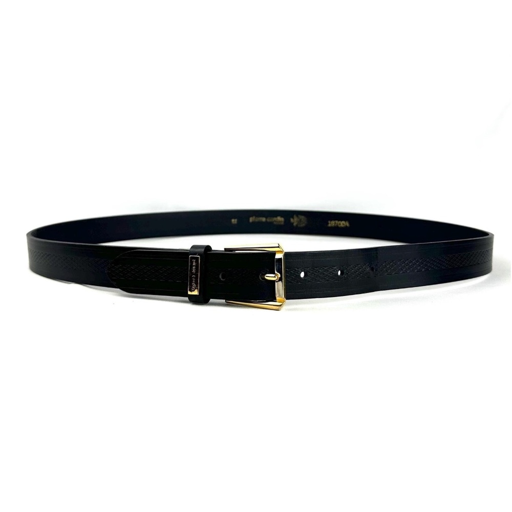 Vintage 1990’s ‘Pierre Cardin Paris’ Leather Belt with Two Toned Buckle - 42 L/L